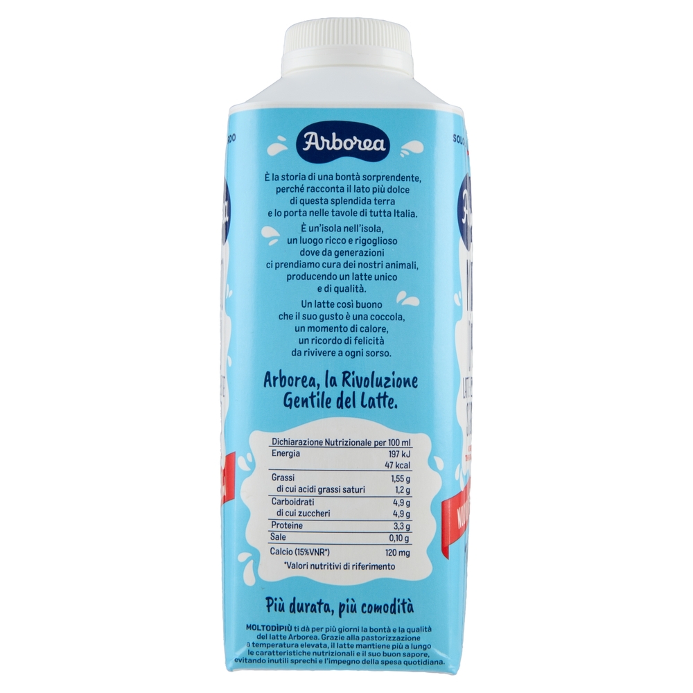 Arborea Molto DìPiù Latte Parzialmente Scremato Pastorizzato a Temperatura Elevata 750 ml
